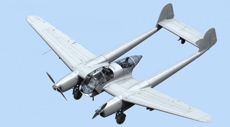 Сборная модель FW 189A-1, Германский самолет-разведчик II МВ, масштаб: 1/72, производитель: ICM, артикул: 72291 # 3 hobbyplus.ru