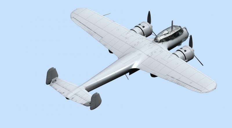 Сборная модель Do 17Z-2, Германский бомбардировщик ІІ МВ, масштаб: 1/72, производитель: ICM, артикул: 72304 # 2 hobbyplus.ru