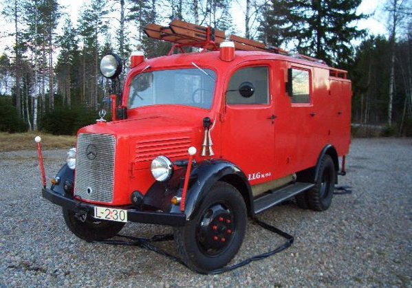 Германский легкий пожарный автомобиль L1500S LF 8, ICM Art.: 35527 Масштаб: 1/35 # 9 hobbyplus.ru
