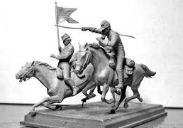 Сборная модель «В атаку!» 8-й кавалерийский полк Пенсильвании, Сражение при Чанселорсвилле, из серии Гражданская война в США, производства MASTER BOX, масштаб 1:35, артикул 3550 # 2 hobbyplus.ru