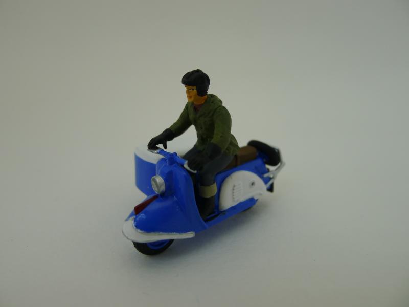 Коллекционная модель мотороллера Тула с коляской мороженное, в масштабе 1:43 # 3 hobbyplus.ru