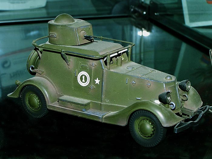 Сборная модель Советский легкий бронеавтомобиль БА-20, производства ARK Models, масштаб 1/35, артикул: 35004 # 3 hobbyplus.ru
