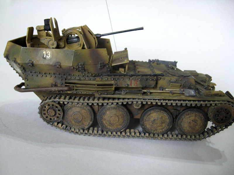 Сборная модель Немецкий зенитный танк Флакпанцер 38, производства ARK Models, масштаб 1/35, артикул: 35010 # 2 hobbyplus.ru