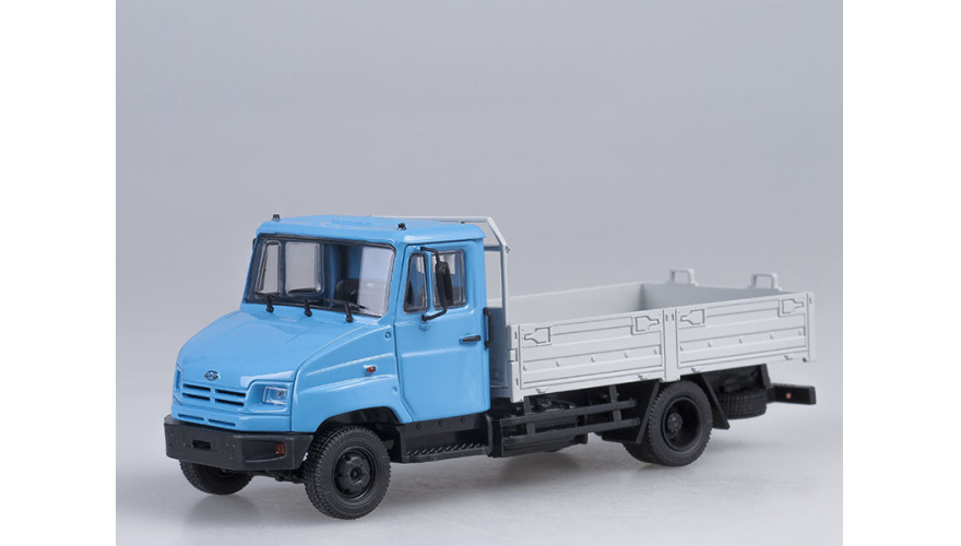 Масштабная модель ЗИЛ-5301 "Бычок", голубой/серый, масштаб 1:43. Автоистория (АИСТ) 100220 г.с.