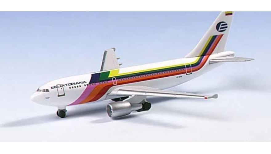  c Airbus A310-300 Ecuatoriana "Rainbow",  1:500.  HERPA 501118, .