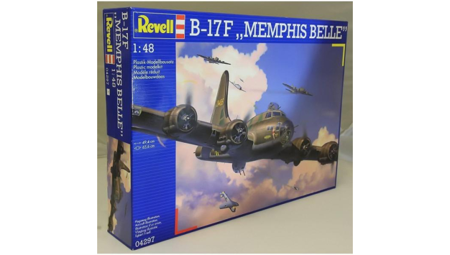 Сборная модель Самолет Boeing B-17F "Memphis Belle", производства REVELL, Германия, масштаб 1:48, артикул 04297