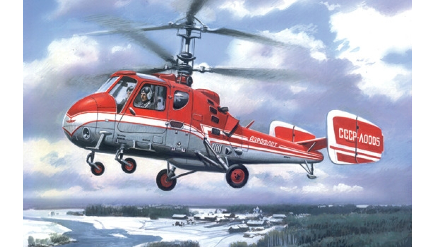 Сборная модель вертолета КА-18, производства ВОСТОЧНЫЙ ЭКСПРЕСС, масштаб 1/72, артикул: EE72146