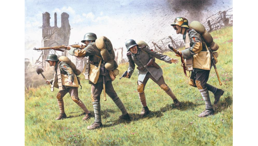 Германские штурмовые части (1917-1918) ICM Art.: 35291 Масштаб: 1/35