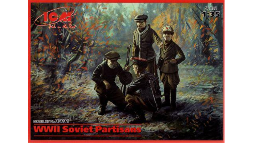 Советские партизаны ІІ МВ, ICM Art.: 35631 Масштаб: 1/35