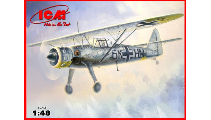 Hs 126B-1 Германский самолет-разведчик II МВ ICM Art.: 48212 Масштаб: 1:48
