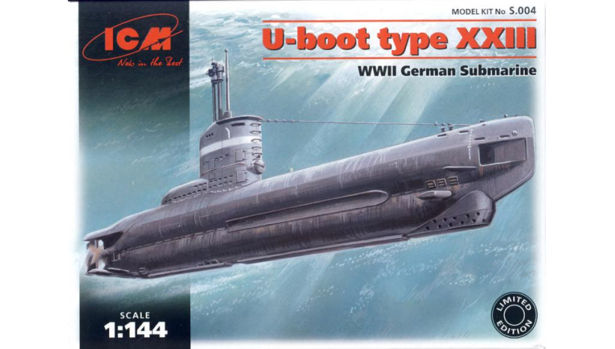 XXVII Seehund, Германская подводная лодка, ICM Art.: S.004 Масштаб: 1/144