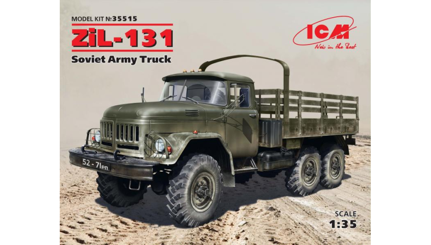 Советский армейский грузовой автомобиль ЗиЛ-131, ICM Art.: 35515 Масштаб: 1/35
