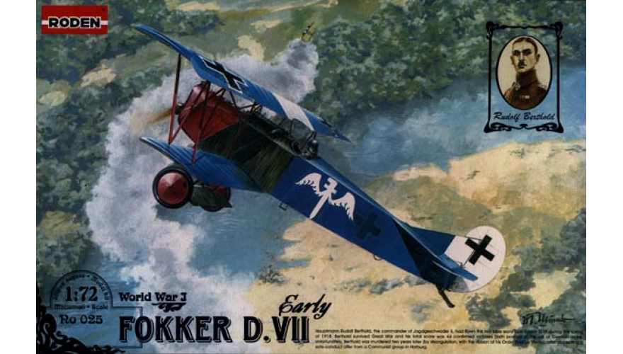     Fokker D.VII early.,  RODEN,  1/72, : Rod025