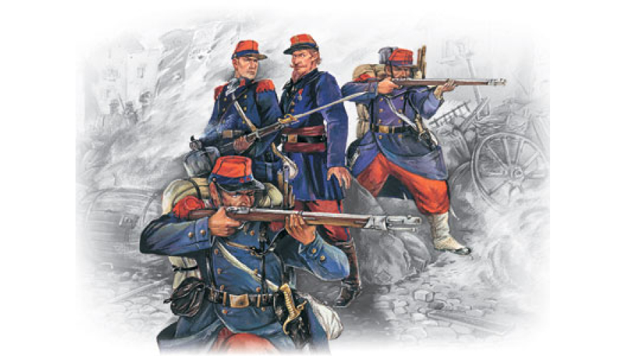 Французская линейная пехота (1870-1871) ICM Art.: 35061 Масштаб: 1/35