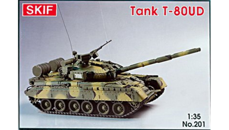 Сборная модель Танк Т-80УД, производства SKIF, масштаб 1:35, артикул SK201