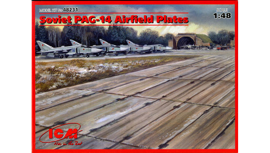 Плиты аэродромного покрытия ПАГ-14 ICM Art.: 48231 Масштаб: 1/48
