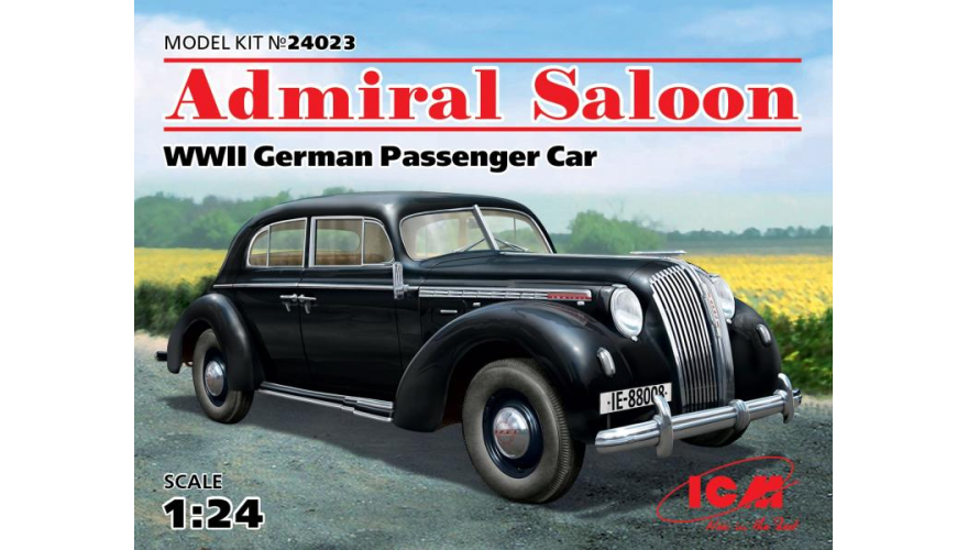 Германский пассажирский автомобиль ІІ МВ Admiral седан,  ICM Art.: 24023 Масштаб: 1/24