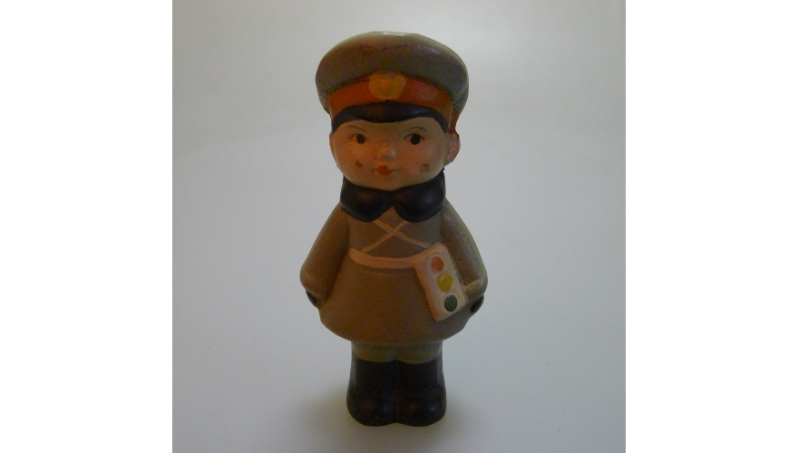 Резиновая кукла милиционер, сделана в СССР 70-80 г.