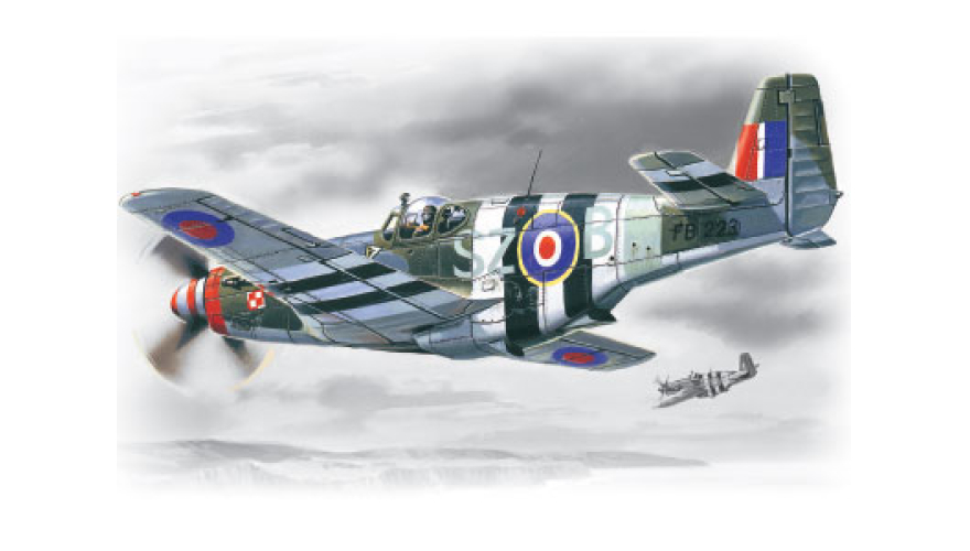 Mustang Mk.III ICM Art.: 48123 Масштаб: 1/48 Истребитель ВВС Великобритании II МВ