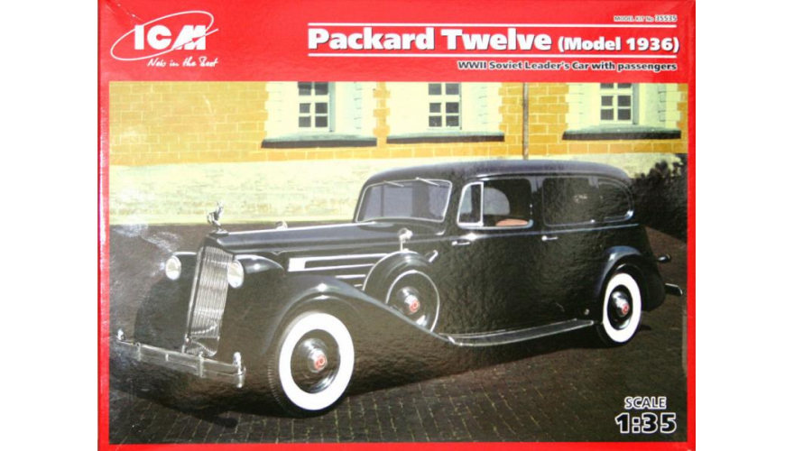 Автомобиль советского руководства II МВ с пассажирами Packard Twelve (Модель 1936), ICM Art.: 35535 Масштаб: 1/35