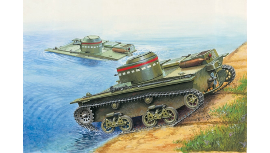 Сборная модель плавающего танка Т-38, производства ВОСТОЧНЫЙ ЭКСПРЕСС, масштаб 1/35, артикул: EE35002