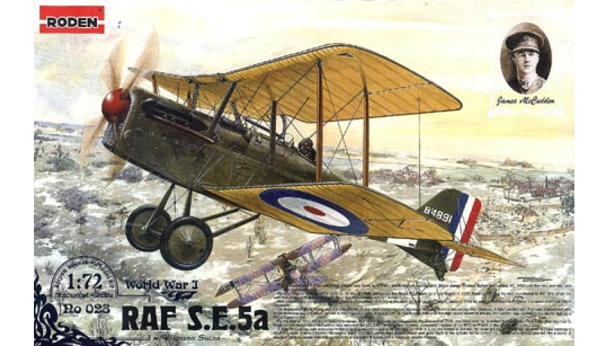   - RAF S.E.5a w/Hispano Suiza.,  RODEN,  1/72, : Rod023