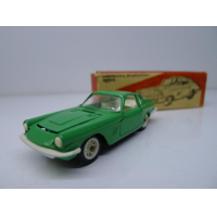 Советская масштабная игрушка автомобиля «Мазерати мистраль купе» зеленая, масштаб 1:43 металл, сделанная в СССР 90-х годах.