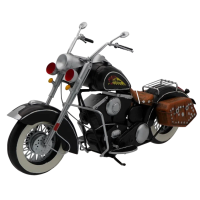 Модель мотоцикла INDIAN ретро-классика, металл, длина 40 см. 