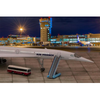 Модель самолета Конкорд Air France, с подсветкой иллюминаторов.