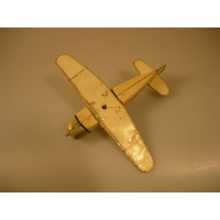 Жестяная игрушка учебного самолета ЯК, сделанного в СССР 60-70 г.