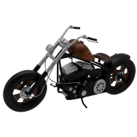 Модель ретро мотоцикл Боббер Харлей Дэвидсон длина 36 см, металл. 