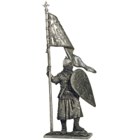 Коллекционная фигурка Русский дружинник со стягом, 13 век, артикул: M244