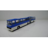Модель автобуса Икарус 260 гармошка, сине-белый, масштаб 1:87 HO, производства пост ГДР 90 годы.
