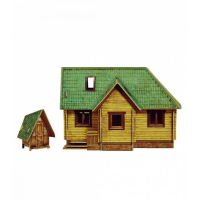 Сборная модель копия Дачный домик,  HO в масштабе 1:87, арт.281