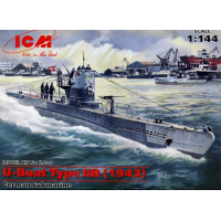Тип IIB (1943 г.) Германская подводная лодка, ICM Art.: S.010 Масштаб: 1/144