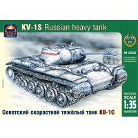 Сборная модель Советский скоростной тяжелый танк КВ-1С, производства ARK Models, масштаб 1/35, артикул: 35023