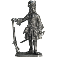 Коллекционная фигурка Обер-офицер гренадерских полков армейской пехоты, 1710-е гг. Россия, артикул: R270