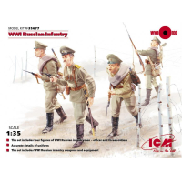 Пехота Российской императорской армии, 1МВ (4 фигуры), ICM Art.: 35677 Масштаб: 1/35