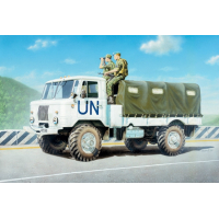 Сборная модель армейского грузовика ГАЗ-66 (тент), производства ВОСТОЧНЫЙ ЭКСПРЕСС, масштаб 1/144, артикул: EE35131