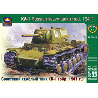 Сборная модель Советский тяжёлый танк КВ-1 образца 1941 года, ранняя версия, производства ARK Models, масштаб 1/35, артикул: 35020