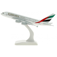 Модель металлического самолета Аэробус А380, авиакомпании Emirates, длина 19 см. 