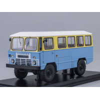 Модель Армейского автобуса АПП-66, жёлто-синий, масштаб 143. Производитель  Start Scale Models (SSM) SSM4010. Коллекционные модели.