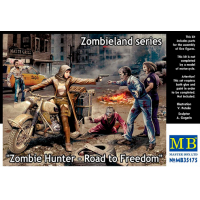 Сборная модель «Охотник на зомби – Дорога к свободе», из серии «Земля зомби», производства MASTER BOX, масштаб 1:35, артикул 35175