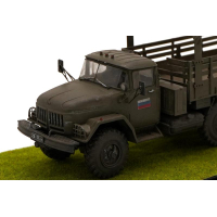 Высокоточная модель ручной работы военного автомобили Зил-131, в подарочном боксе. 