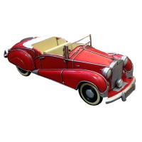Жестяной металлический автомобиль ROLLS ROYCE RED WRAITH 1947 г., длина 33 см., высота 10,5 см., ширина 13 см. Артикул 659031. Ретро игрушки, игрушки винтаж, антикварные игрушки