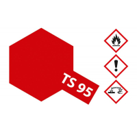 Краска аэрозольная TAMIYA TS-95 Pure Metallic Red (Красный металлик), в баллончике 100 мл., артикул 85095
