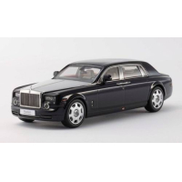 Коллекционная модель  автомобиляь Rolls Royce Phantom EWB 2003. Производитель, Kyosho, металл артикул 05541DBK, цвет diamond black масштаб 1:43.