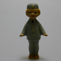 Кукла стюардесса, резиновая. сделанная в СССР, 70-80 г., высота 15,5 см. 