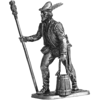 Коллекционная фигурка Артиллерист с банником и ведром. Зап. Европа, 15 век, артикул: M267