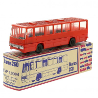 Модель автобуса «Икарус 260», красный, в масштабе 1:87, HO. Сделанный в ГДР в 80-х. Годах. Модель не продается, коллекция «ХОББИПЛЮС».